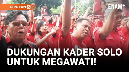 VIDEO: Ratusan Kader Solo Dukung Megawati Pimpin PDIP Lagi!