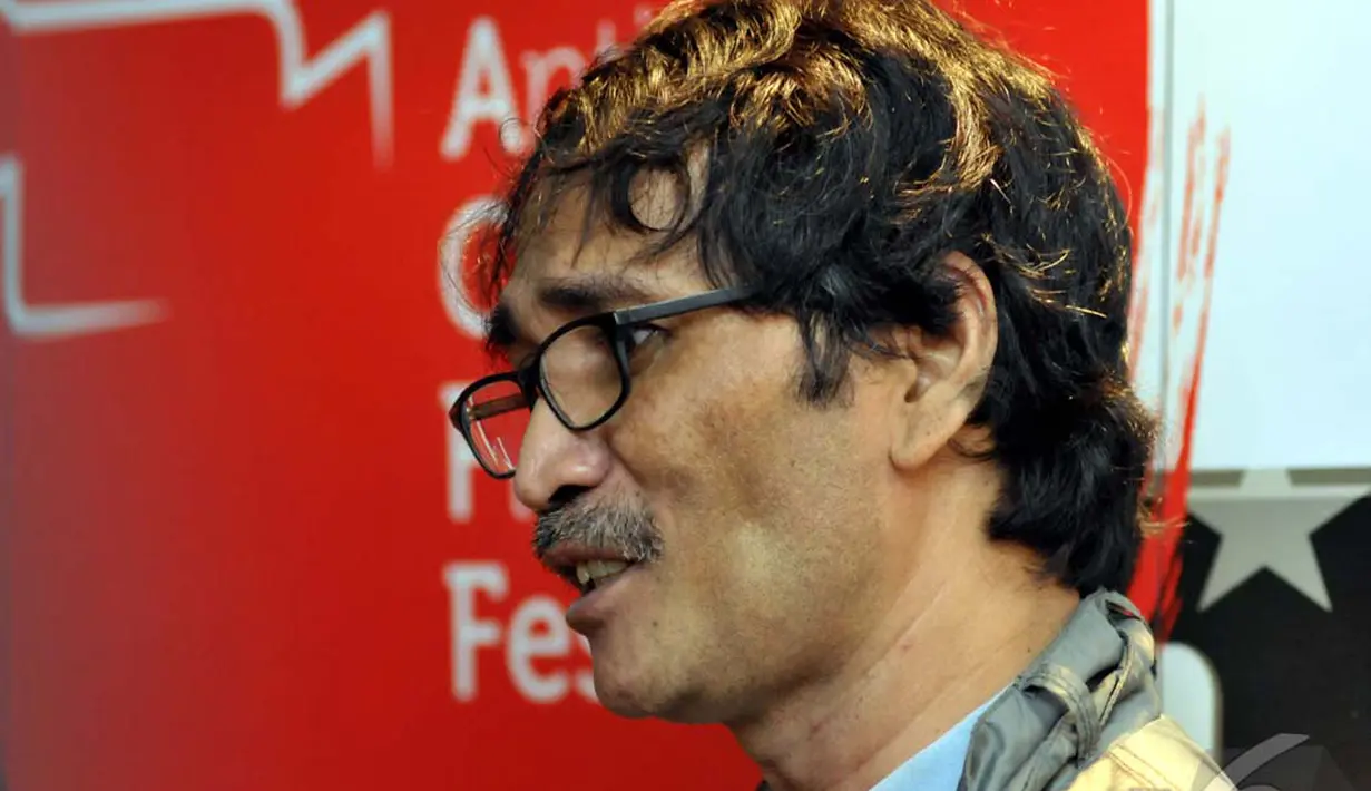 Selaku orang yang berkecimpung di dunia film, Alex menyambut baik Festival Film yang diadakan KPK, Jakarta, Rabu (27/8/2014) (Liputan6.com/Panji Diksana)