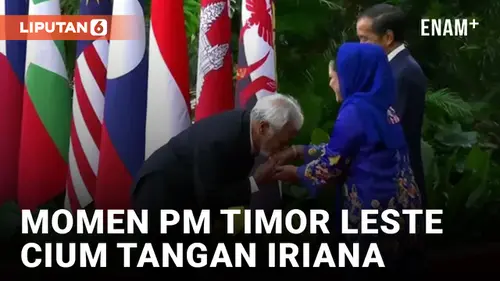 VIDEO: PM Timor Leste Xanana Gusmao Cium Tangan Iriana Jokowi