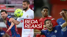 Berita video TikTok Bola.com kali ini memperlihatkan perbedaan reaksi saat menonton El Clasico dengan Manchester United kontra Chelsea yang berlangsung pada hari yang sama.