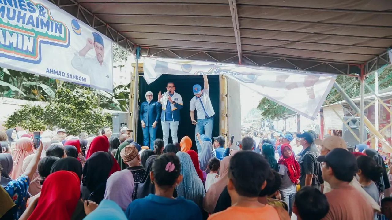 Ahmad Sahroni Center (ASC) kembali menggelar bazaar beras murah di sejumlah titik di Jakarta Utara (Jakut), Jumat (9/2/2024) (Istimewa)