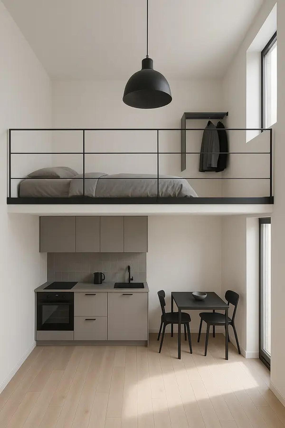 7 Gambar Desain Rumah Mezzanine untuk Lahan Kecil, Solusi Tepat untuk Warga Perkortaan