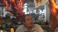 Pedagang daging sapi di Medan (Ist)