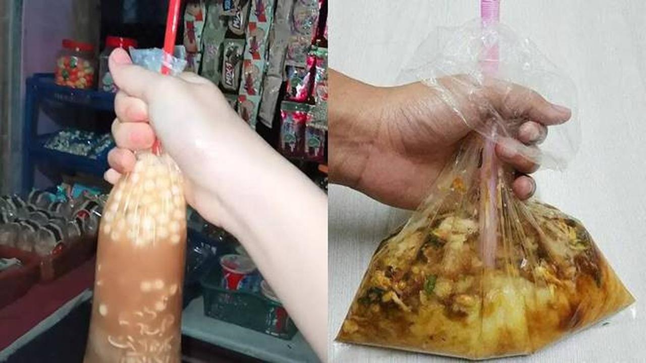 7 Potret Cara Absurd Makan Langsung dari Wadah Plastik Ini Kocak