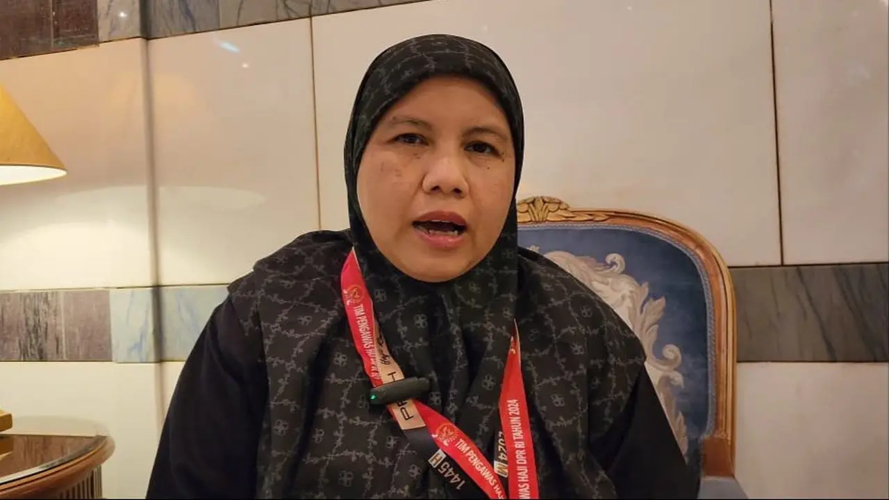 Anggota Komisi VIII DPR RI sekaligus Timwas Haji, Diah Pitaloka saat berbincang dengan wartawan di Arab Saudi. (Istimewa)