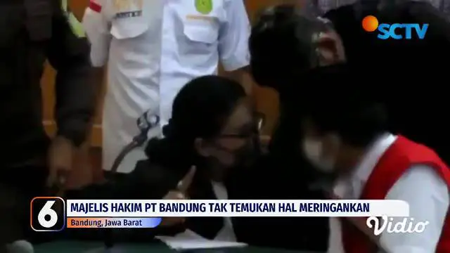 Majelis Hakim Pengadilan Tinggi Bandung memvonis Herry Wirawan, terdakwa pemerkosaan 13 santri dengan hukuman mati. Dalam pertimbangannya Majelis Hakim menilai tak ada hal yang meringankan terdakwa selaku pendidik dan pengasuh pesantren.