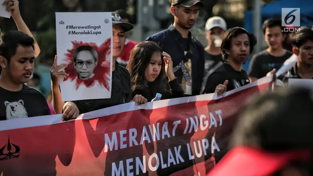Aksi Menolak Lupa Kasus Pelanggaran HAM di CFD