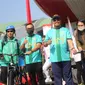 DKN Garda Bangsa menggelar Fun Bike To Nation dalam rangka meriahkan Harlah PKB Ke -22 di Gedung DPR RI. (Istimewa)