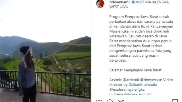Kawasan Wisata Bukit Panyaweuyan Majalengka yang Dipromosikan Ridwan Kamil