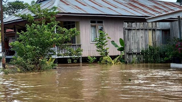 Genangan air banjir di Malinau Kaltara