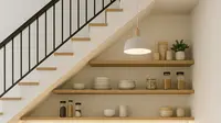 7 Desain Dapur Dekat Tangga, Inspirasi Interior Rumah Tahun 2025