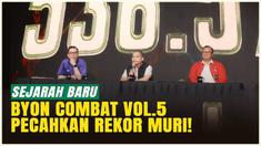 Sejarah baru tercipta di dunia combat sport Indonesia! BYON Combat Showbiz Vol.5 yang digelar 28 Juni 2025 sukses mencatatkan diri di Rekor MURI sebagai Pertunjukan Olahraga Kombat dengan Transaksi Pay-Per-View Terbanyak melalui Vidio.