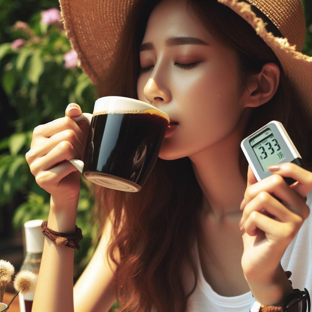 Ilustrasi Minum Kopi