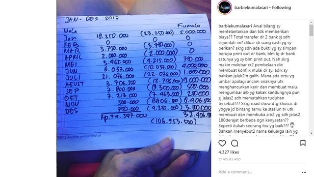 Kumalasari (Foto:Instagram)