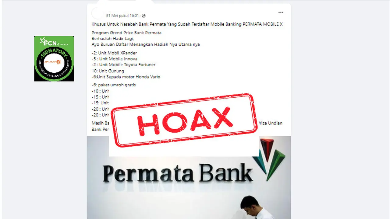 Tangkapan layar klaim pendaftaran program grand prize Pertama Bank bagikan hadiah