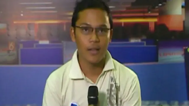 Heri Okta Pengunjung Peserta Presenter di Indonesia Broadcaster Expo 2013.