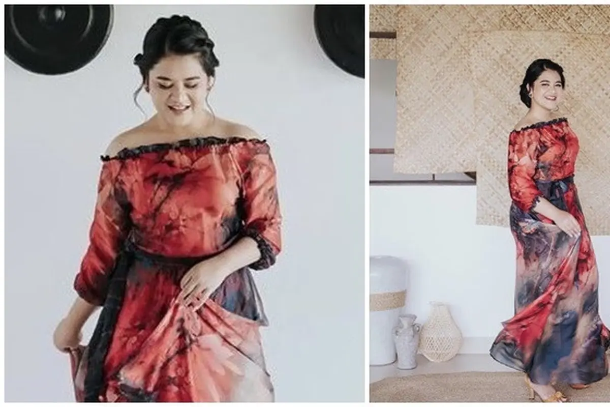 Pakai Gaun Merah, Ini 6 Pemotretan Terbaru Kahiyang Ayu Pamer Bahu