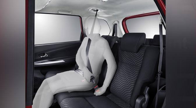 3 Points Seat Belt for Center Passenger.