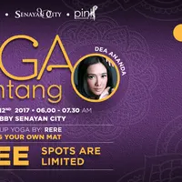 Dea Ananda akan menjadi bintang tamu dalam acara Yoga with Bintang. Program ini berlangsung di main lobby Senayan City pada Minggu 12 Maret 2017. (Bintang Pictures)