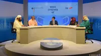 Gelar wicara di stasiun televisi Channel I, Bangladesh, yang digelar DW untuk membahas peran agama dalam pandemi COVID-19, Jumat 23 Oktober 2020. (DW)
