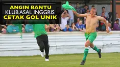 Video gol unik pemain Thamesmead Town FC klub liga amatir Inggris yang di bantu angin kencang hingga bola bisa kembali ke lapangan.