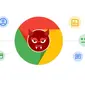 Ilustrasi ekstensi Chrome berbahaya yang mampu manipulasi hasil pencarian. (Sumber: Gizchina)