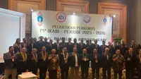 Pelantikan Pengurus Pusat Perhimpunan Dokter Spesialis Bedah Indonesia (IKABI) Masa Bakti 2023-2026 di Hotel Aryaduta, Jakarta, Sabtu, 13 Mei 2023.