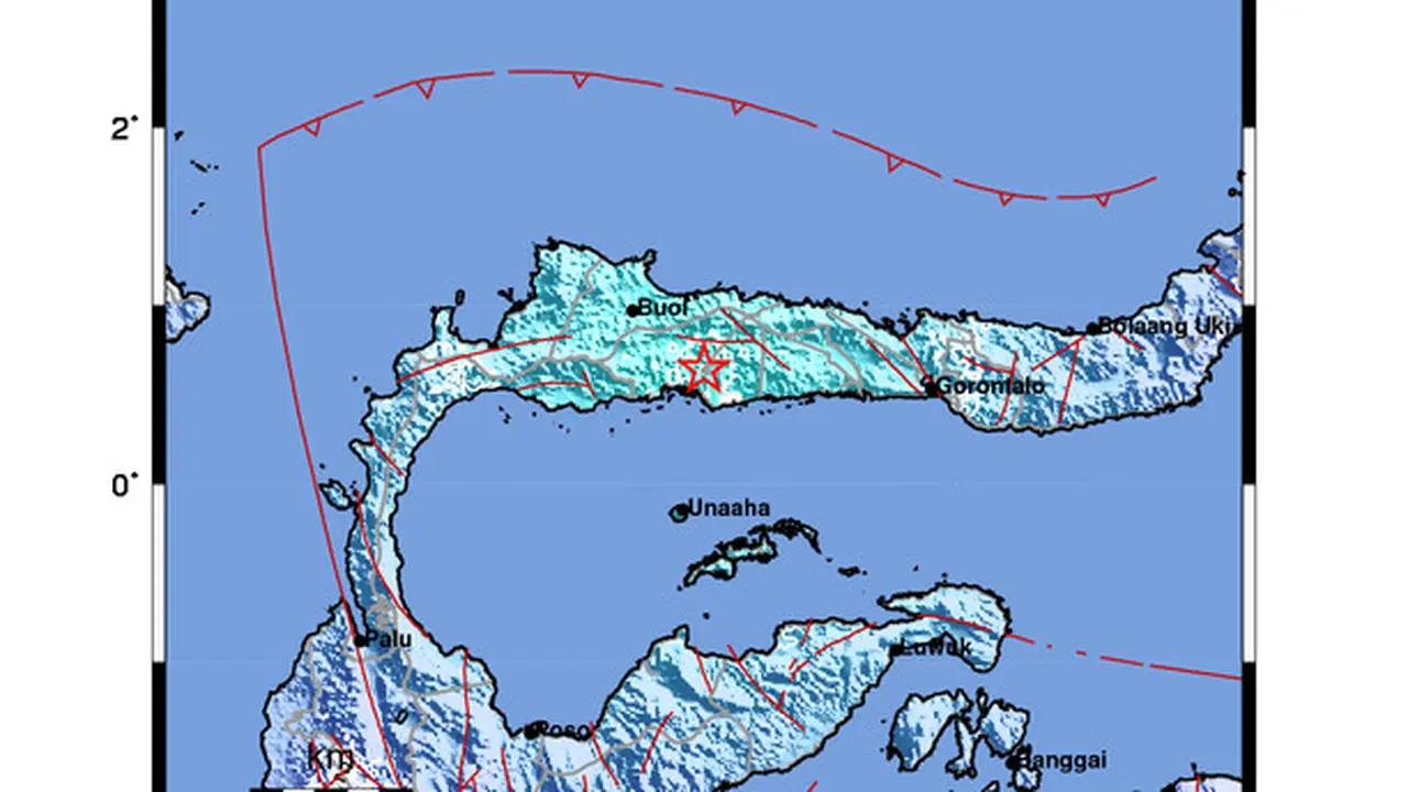 Gempa Magnitudo 5,7 Guncang POHUWATO-GORONTALO