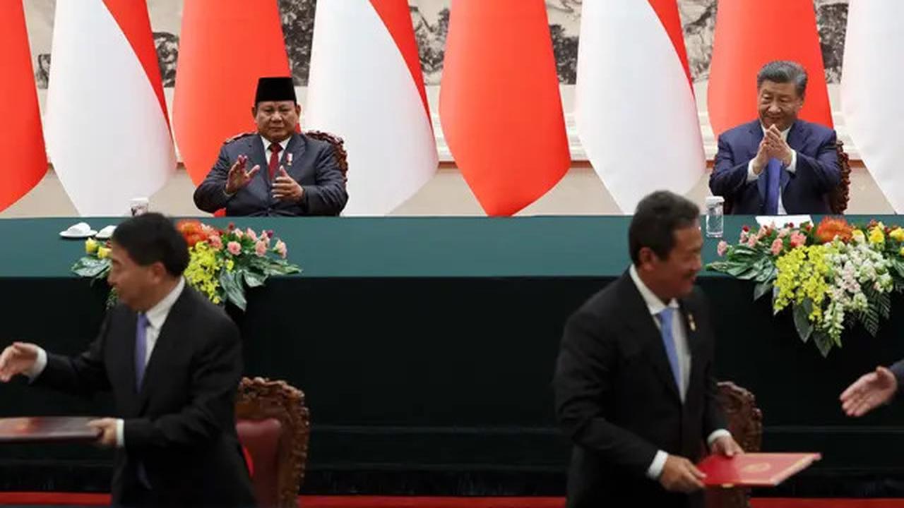 Kedatangan Presiden RI Prabowo Subianto Disambut Hangat Presiden China Xi Jinping