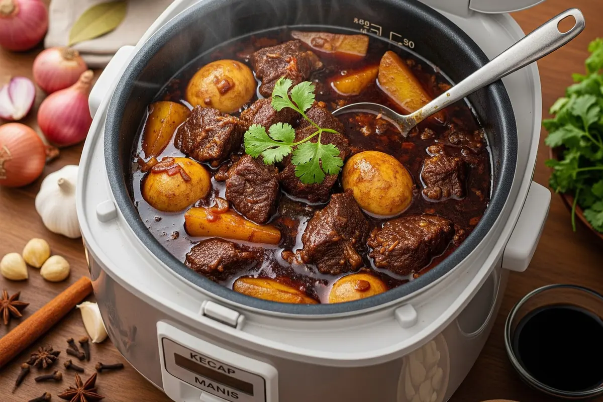 Membuat Semur Daging Pakai Magic Com (Gemini AI)