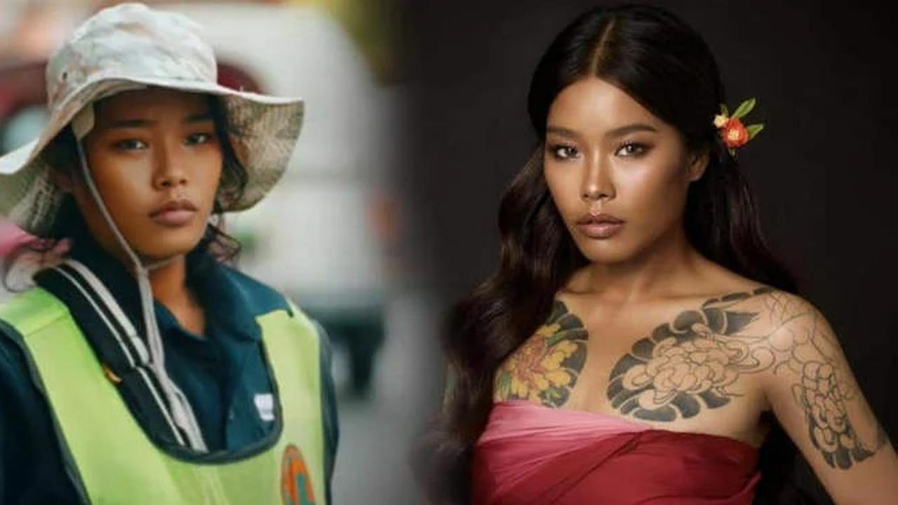 6 Potret Penyapu Jalanan Bangkok Viral yang Kini Jadi Model, Kisah Inspiratif Noppajit Somboonsate