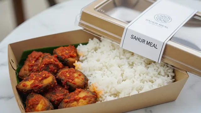 Nasi Putih Ikan Tongkol Balado Mini