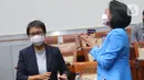 Menteri Luar Negeri Retno Marsudi saat mengikuti rapat kerja dengan Komisi I DPR RI di Kompleks Parlemen, Senayan, Jakarta, Selasa, (31/5). Rapat tersebut membahas Rencana Kerja Anggaran  dan Rencana Kerja Pemerintah Kementerian Luar Negeri tahun 2023. (Liputan6.com/Angga Yuniar)