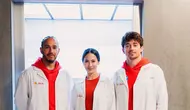 Gaya Pevita Pearce Saat Bertemu Idola F1 di Sirkuit Monza, Elegan Chic di Balik Jas Peneliti Minyak