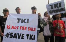 Aksi Migrant Care demo iklan obral TKI di Istana