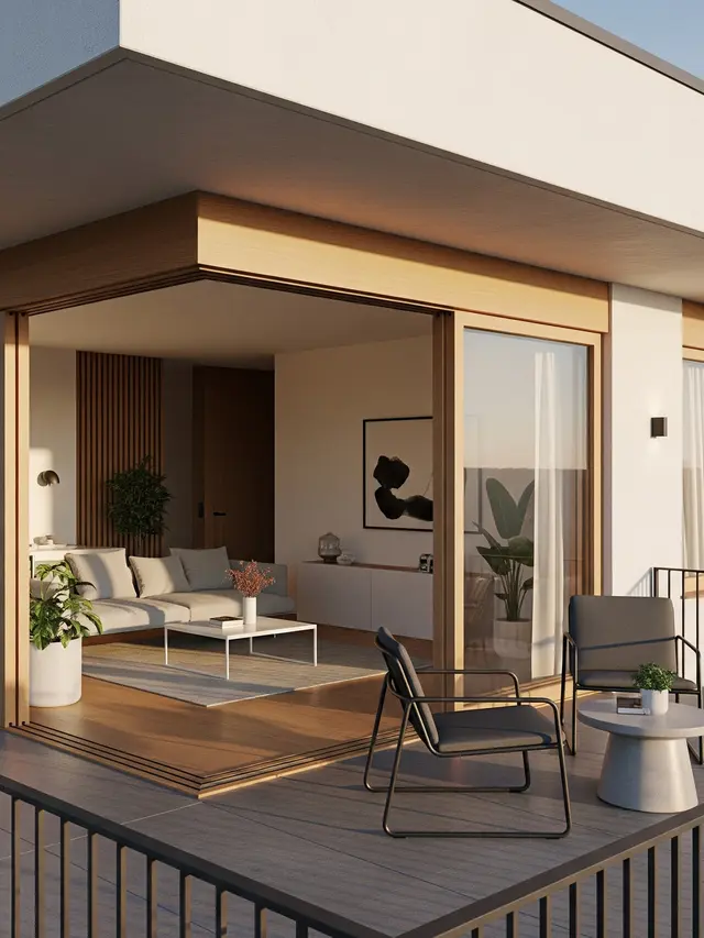 Model Balkon Depan Rumah Minimalis (Image by Gemini AI)
