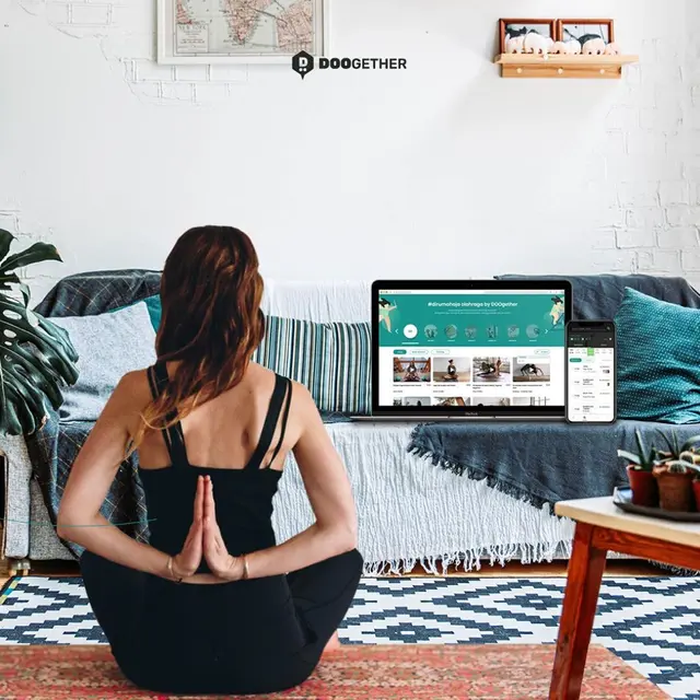 Fitur DOOgether untuk olahraga di rumah/dok.  DOOgether