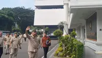 Pengurus Purnawirawan TNI AD (PPAD) menemui Presiden Prabowo Subianto di Kompleks Istana Kepresidenan Jakarta, Rabu. (Liputan6.com/Lizsa Egeham)