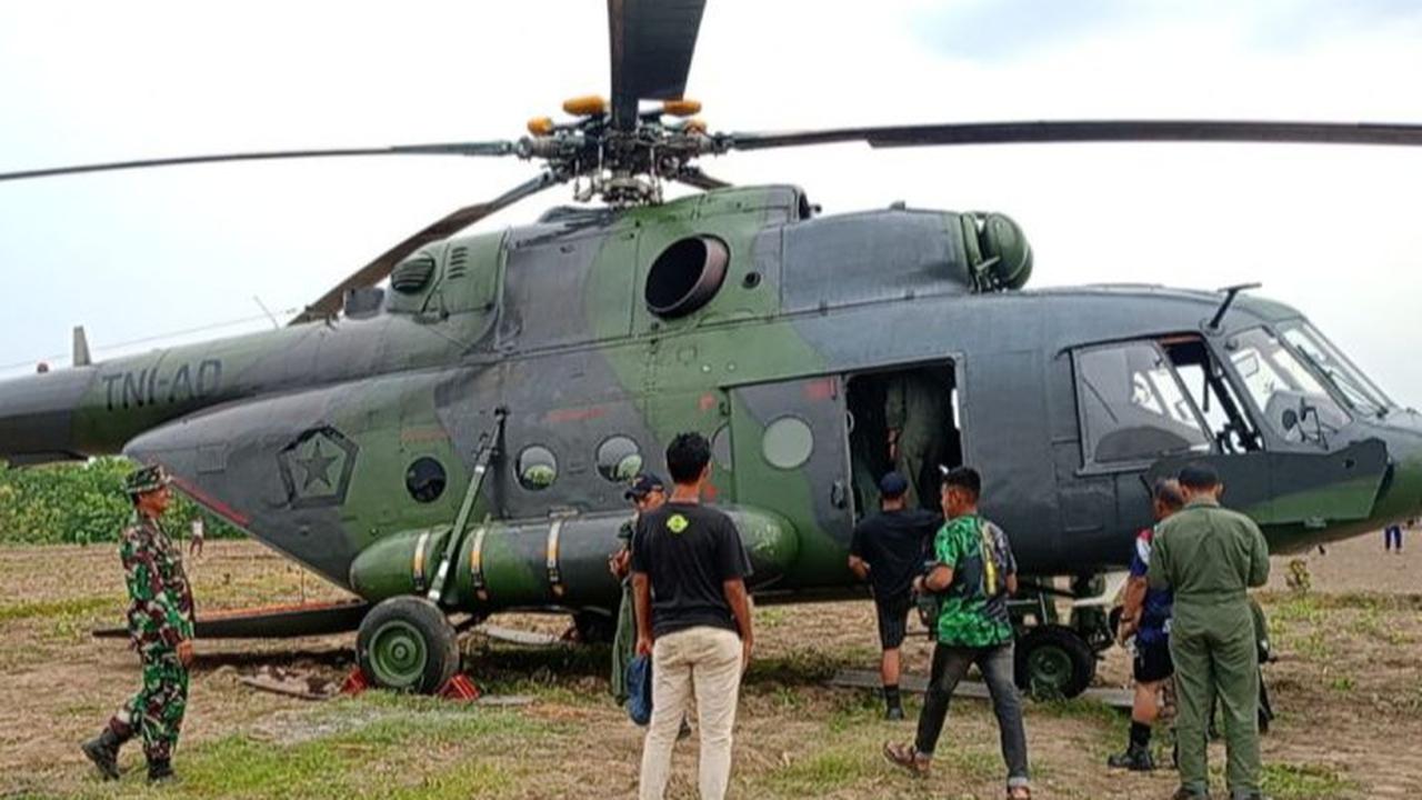 Perbaikan Selesai, Helikopter TNI AD yang Mendarat Darurat di Blora Kembali Terbang