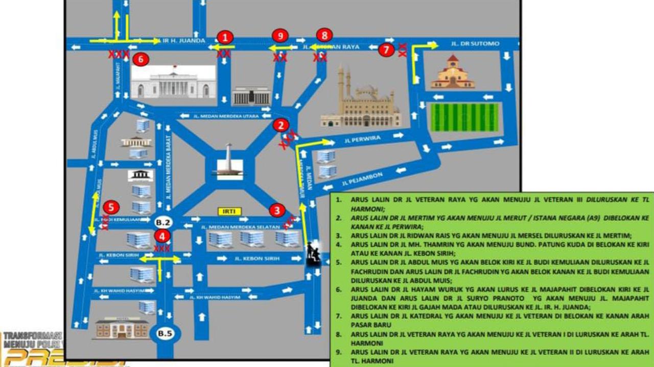 Jangan Sampai Terjebak Macet, Ketahui Rekayasa Lalu Lintas saat Prabowo Lantik Kepala Daerah di Istana Berikut Ini