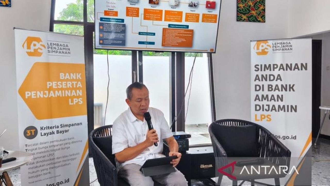 LPS Mulai Bayar Klaim Rp89,5 Miliar untuk 14.918 Nasabah Perumda BPR Bank Cirebon