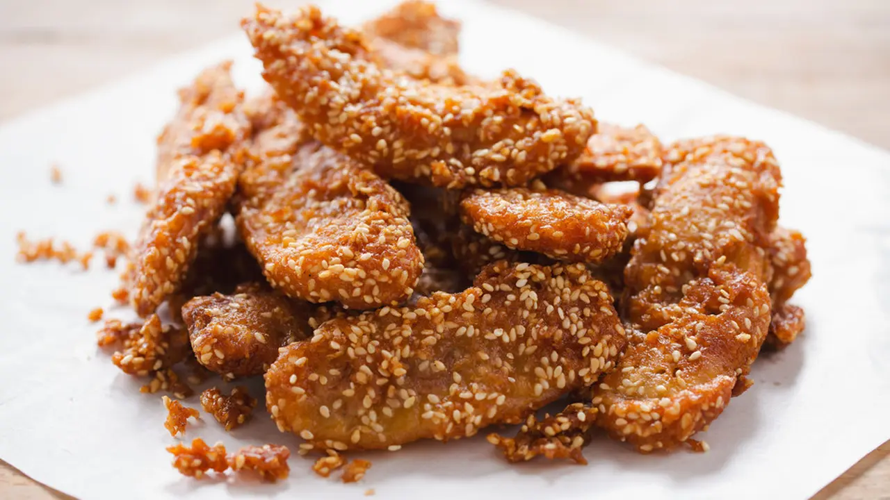 pisang goreng wijen