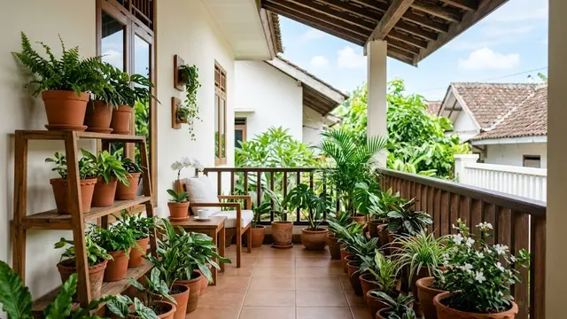 Kebun Mini di Teras Sempit