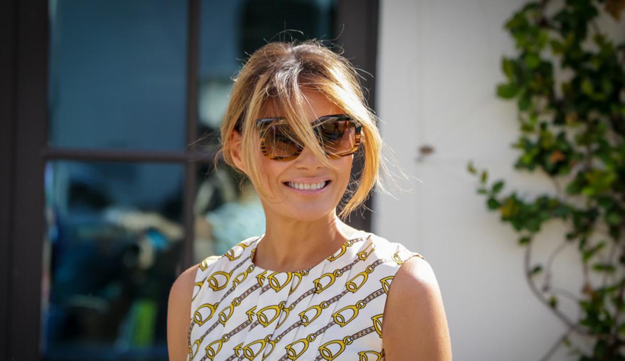 FOTO: Gaya Melania Trump Saat Berikan Suara di Pilpres AS ...