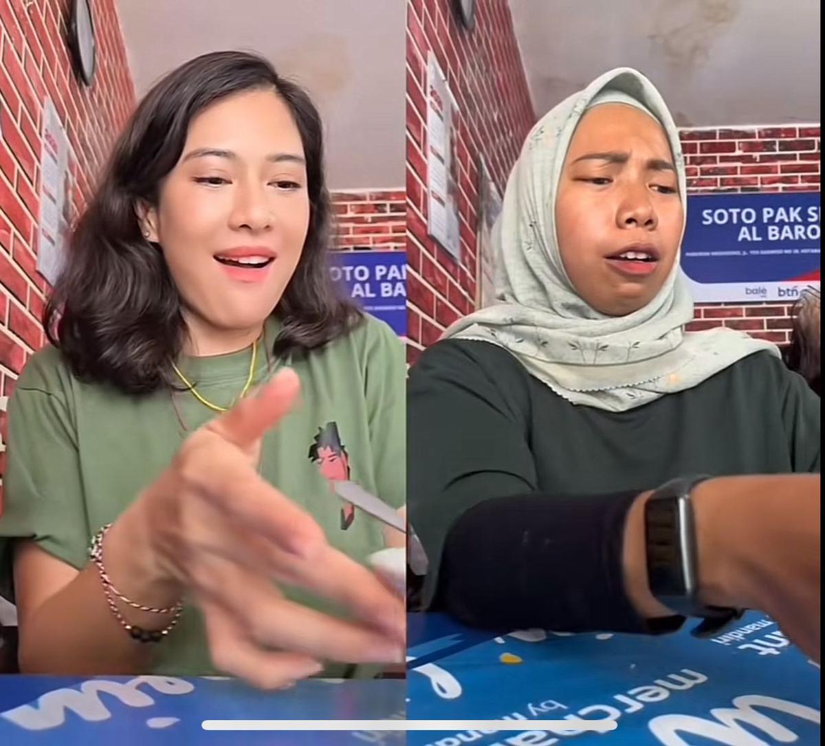 Viral! Wanita Ini Tiru Gaya Dian Sastro Makan Soto, Ekspresinya Mirip Banget