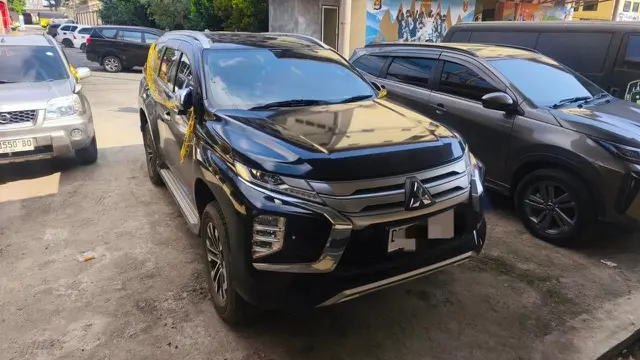 Mitsubishi Pajero Sport hitam tahun 2022 yang dirampas paksa oleh enam mata elang atau debt collector di Bandar Lampung diamankan polisi