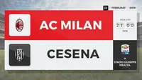 Milan vs Cesena (Liputan6.com/Sangaji)