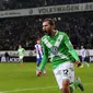 Ekspresi Bast Dost usai cetak gol lawan Hertha Berlin (AFP)