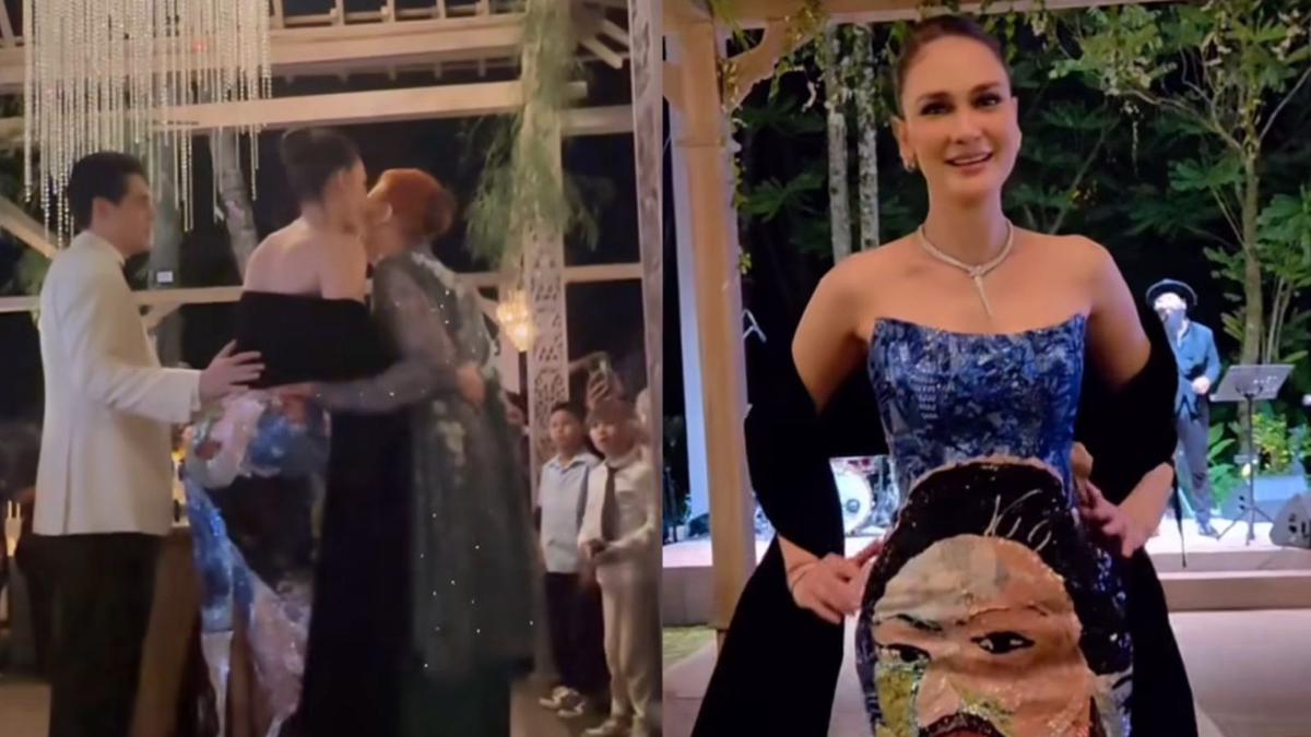 Gaun Unik Luna Maya di After Party, Ada Lukisan Kedua Orangtuanya Dirancang Yefta Gunawan