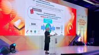 Menteri Pendayagunaan Aparatur Negara dam Reformasi Birokrasi (PAN RB), Rini Widyantini dalam Digital Resilience Summit 2025, di Kantor Perum Peruri, Jakarta, Rabu (10/9/2025). (Liputan6.com/Arief)&nbsp;